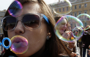 Festival de burbujas en San Petersburgo